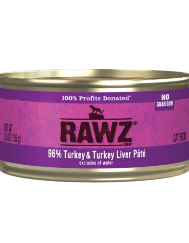 RAWZ 96% TURKEY & TURKEY LIVER PATE CAT FOOD