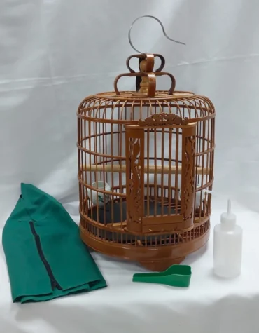 Classic wooden bird cage