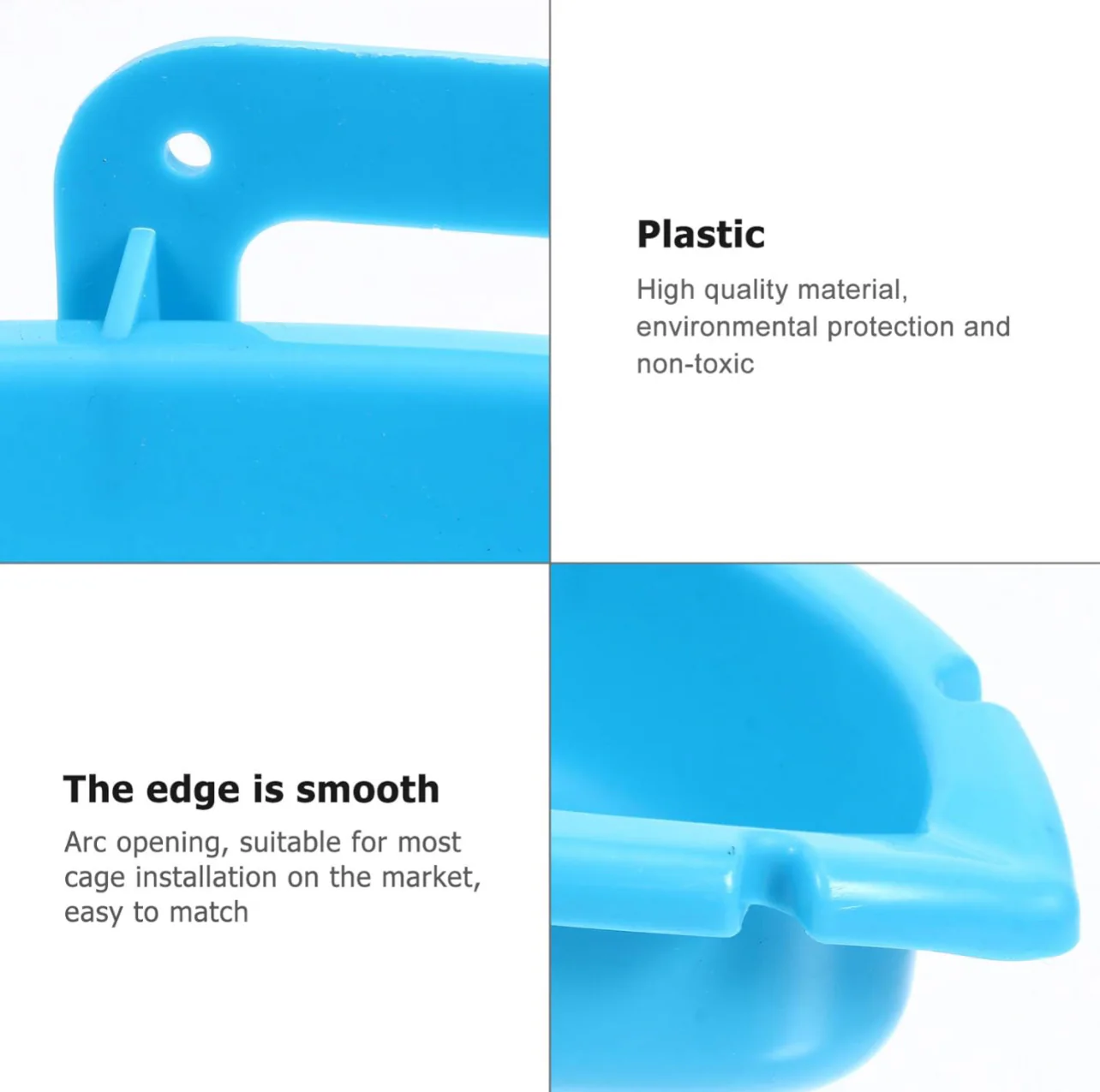 Bird Bathtub Bird Cages for Parakeets Bird Food Feeder Toy Parrot Toy Bathtub Wild Bird Feeder Bird Tray Plastic Hummingbird feeders Parrot Bath Supplies Small Bathtub Birds - Image 4