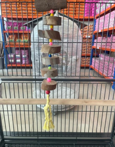 Wooden Bird Biting Toy